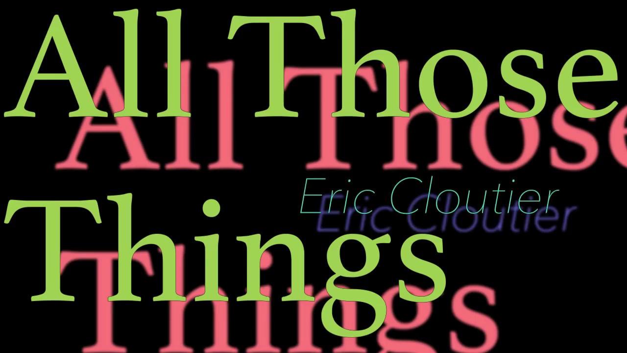 All Those Things Trailer