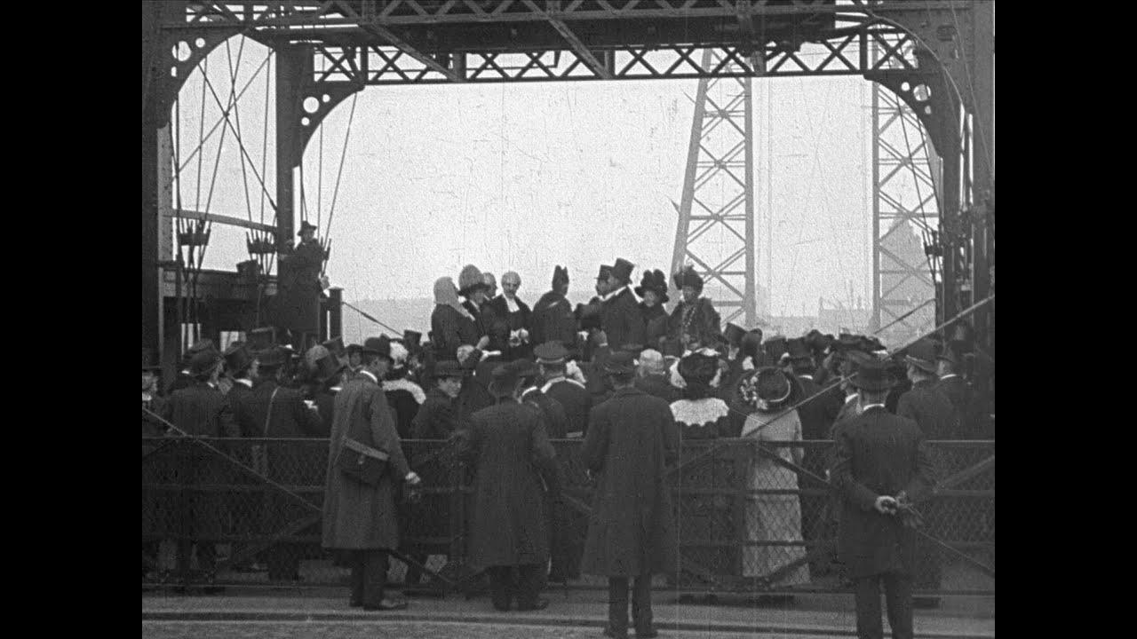 Opening of the Middlesbrough Transporter Bridge Trailer