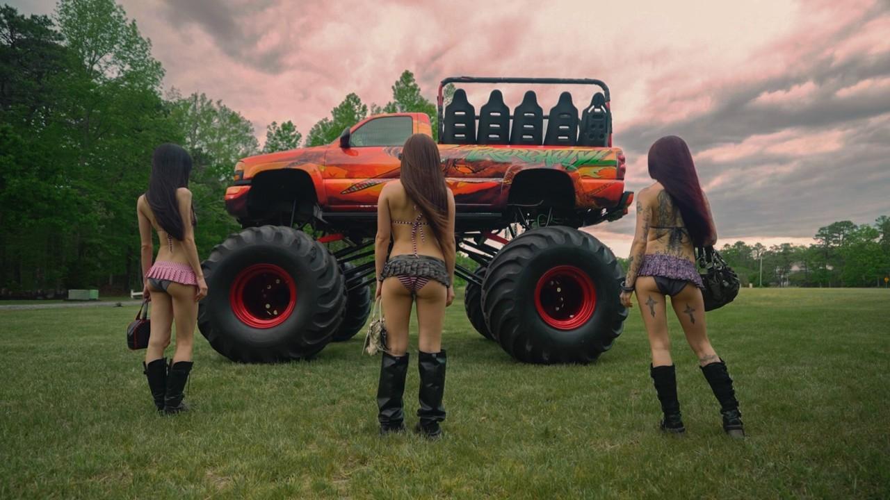 Girls Were Born to be on Monster Trucks Trailer