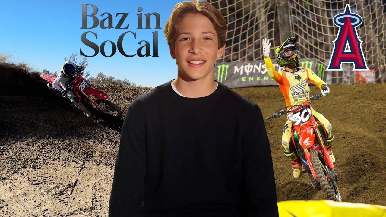 Riding & Watching my First AMA Supercross - Baz in SoCal Trailer