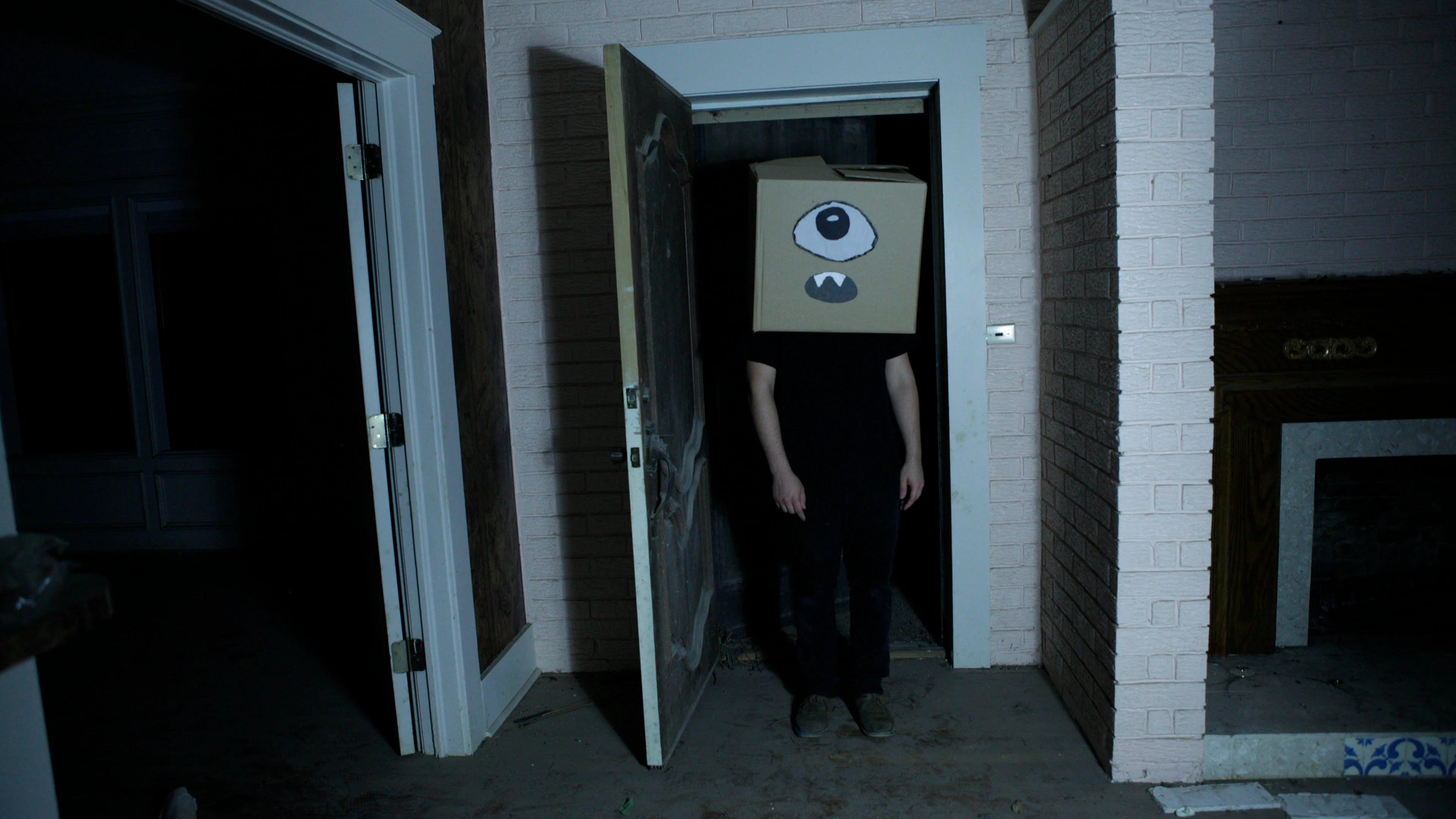 A Ghost and the Boy with a Box on His Head 2017 movie scene