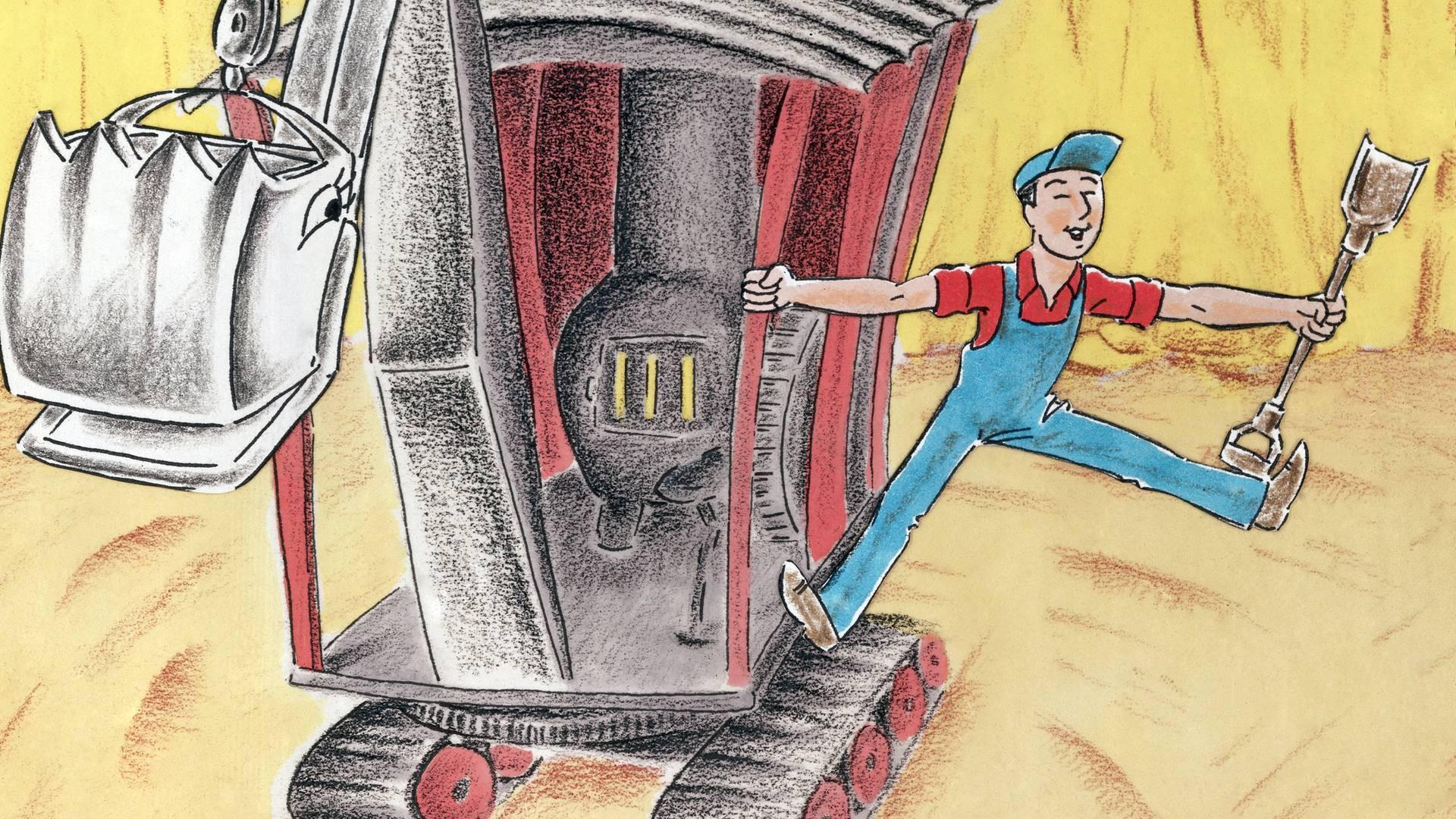Mike Mulligan and His Steam Shovel 1990 movie scene