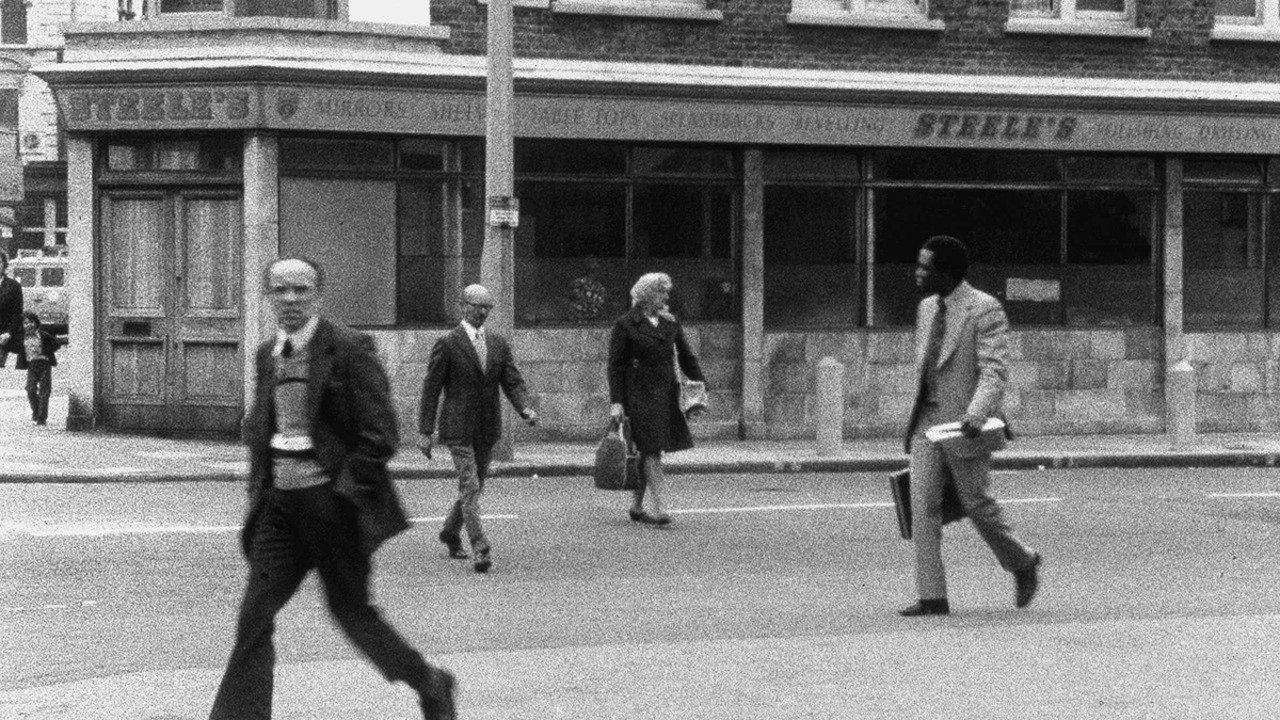The Girl Chewing Gum 1976 movie scene