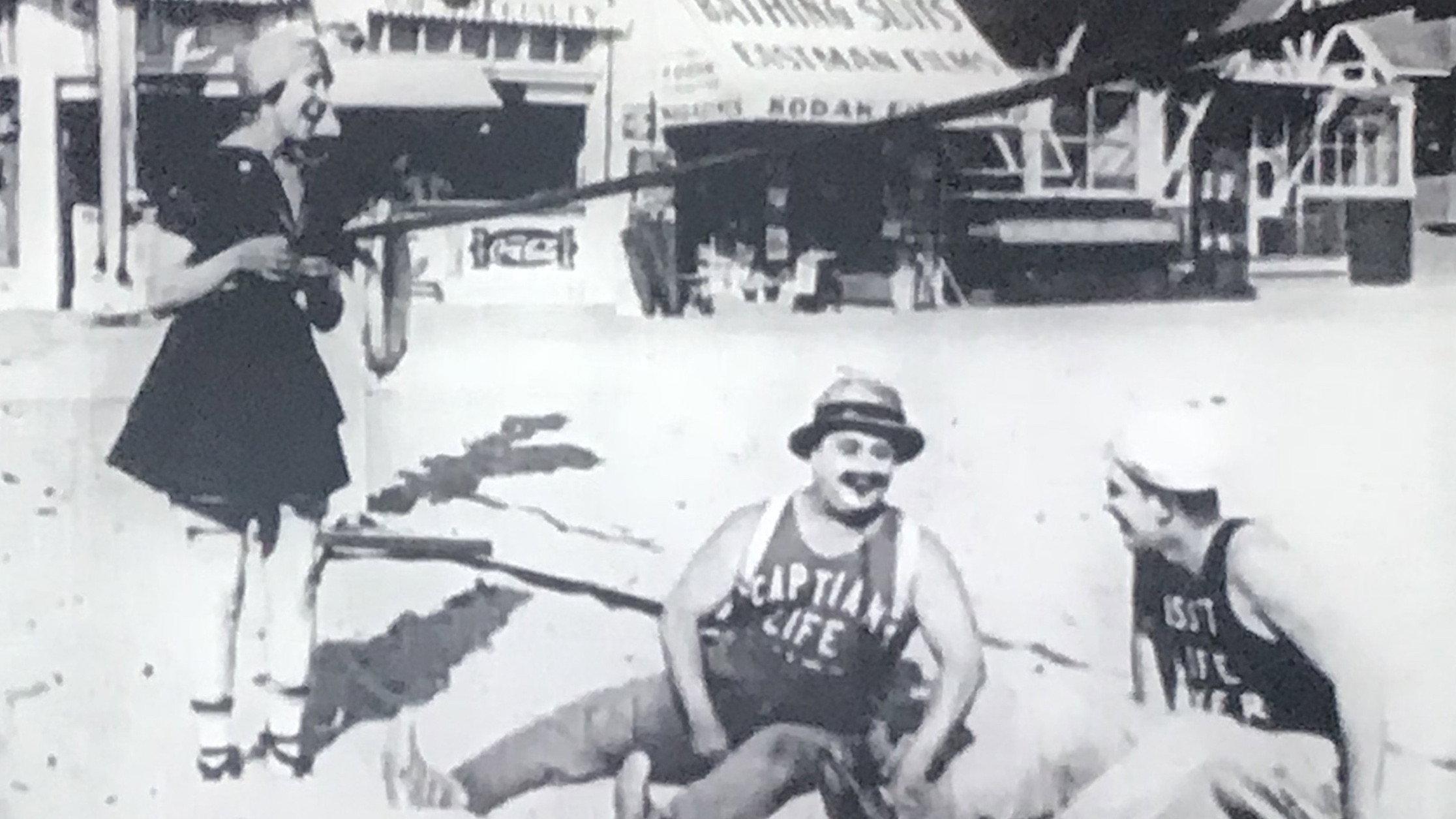The Surf Girl 1916 movie scene