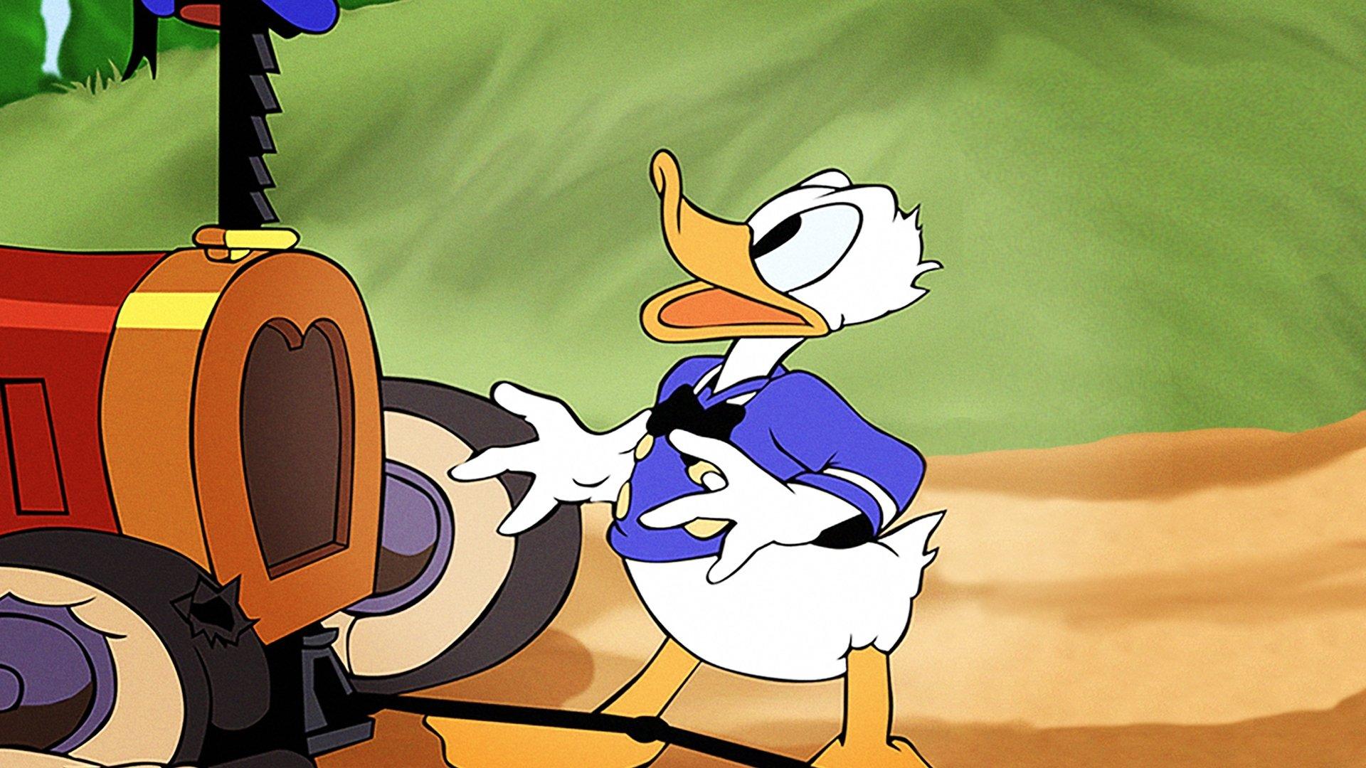 Donald's Tire Trouble 1943 movie scene