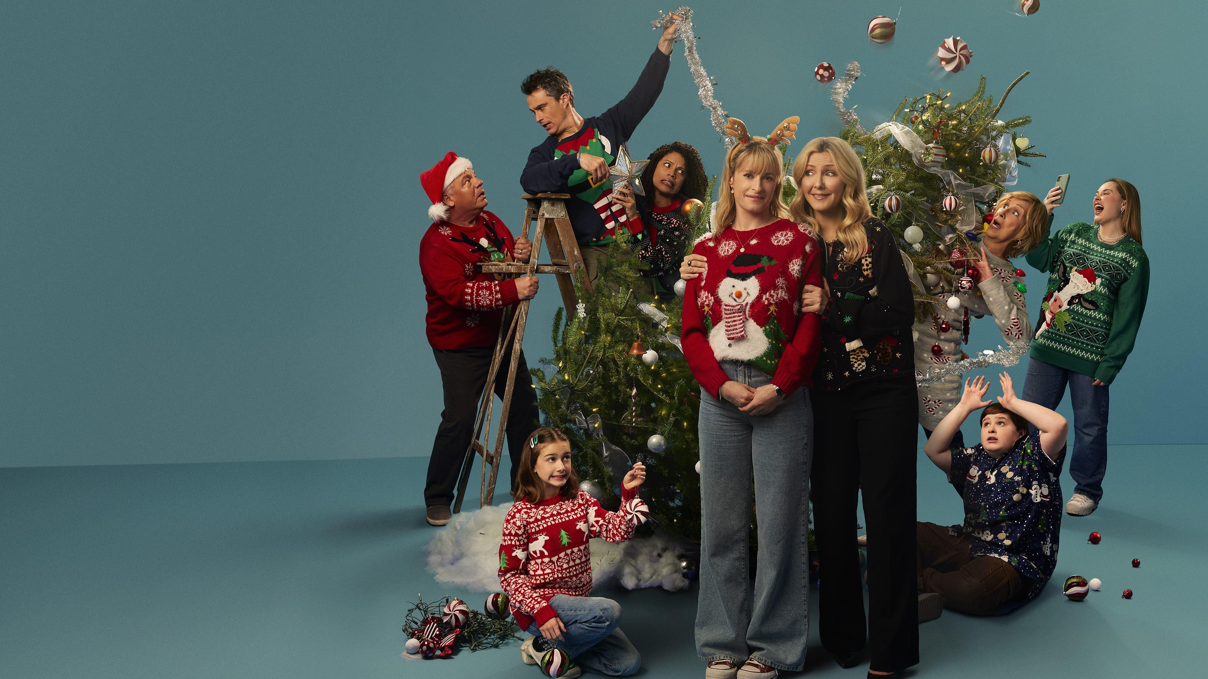 A Christmas Storm 2024 movie scene