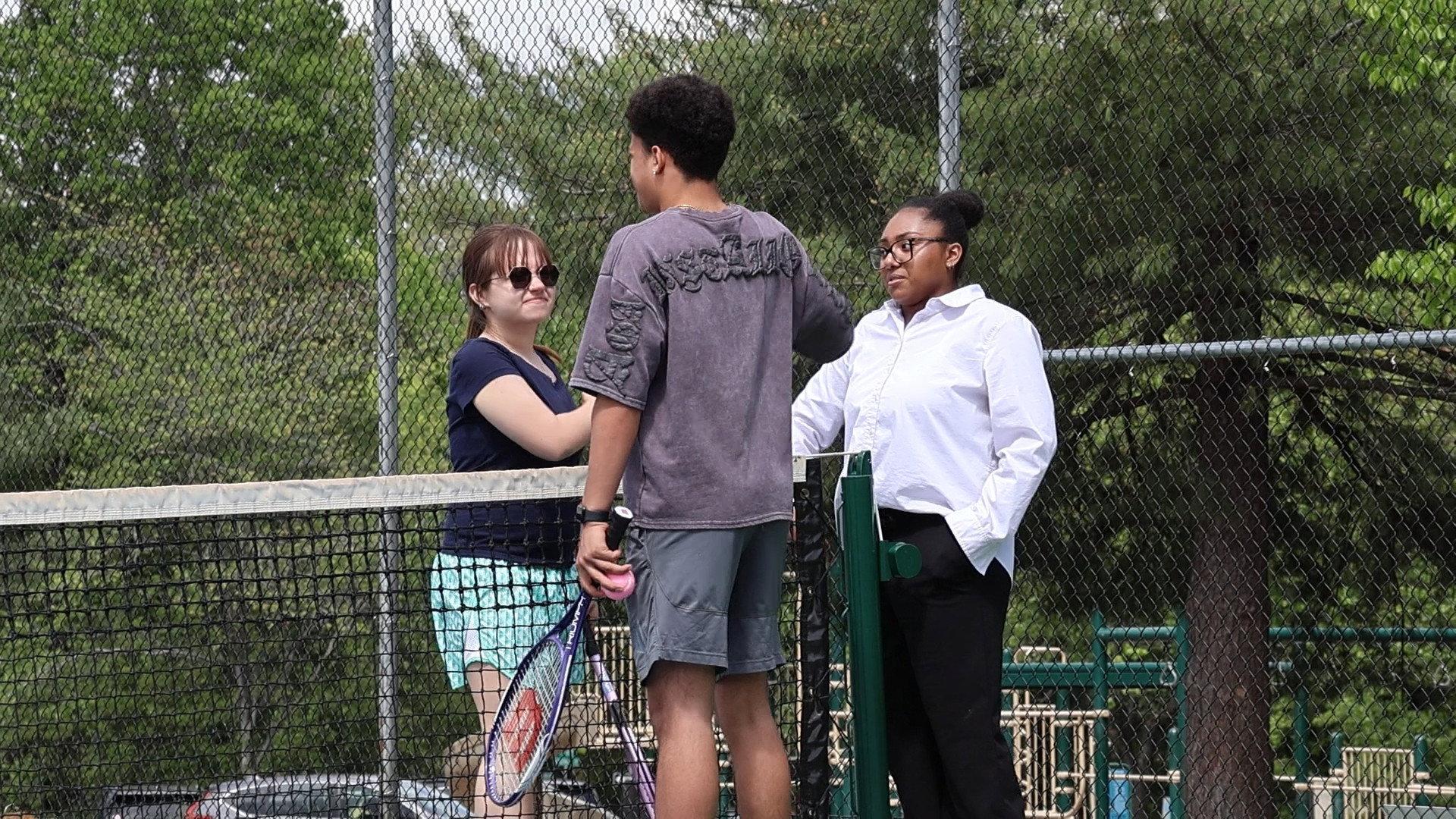 Tennis Anyone 2026 movie scene