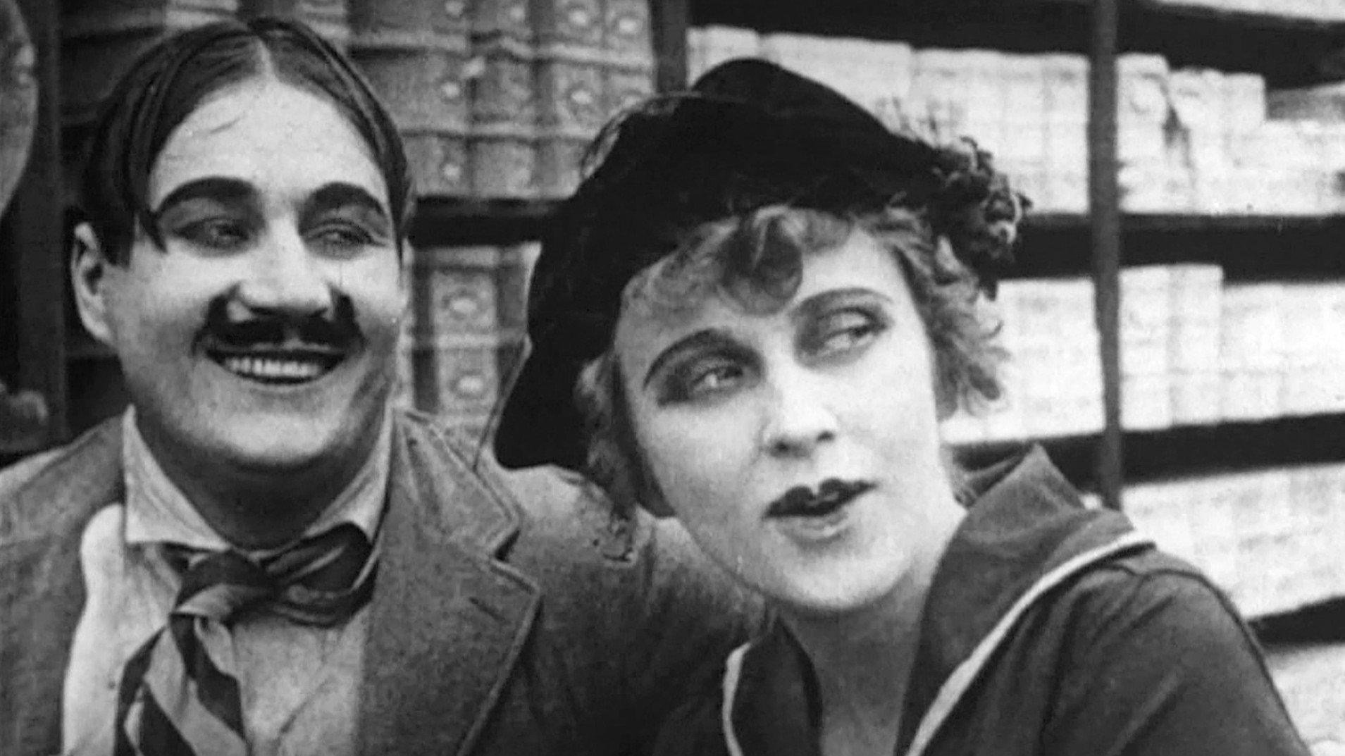 A Lover's Lost Control 1915 movie scene