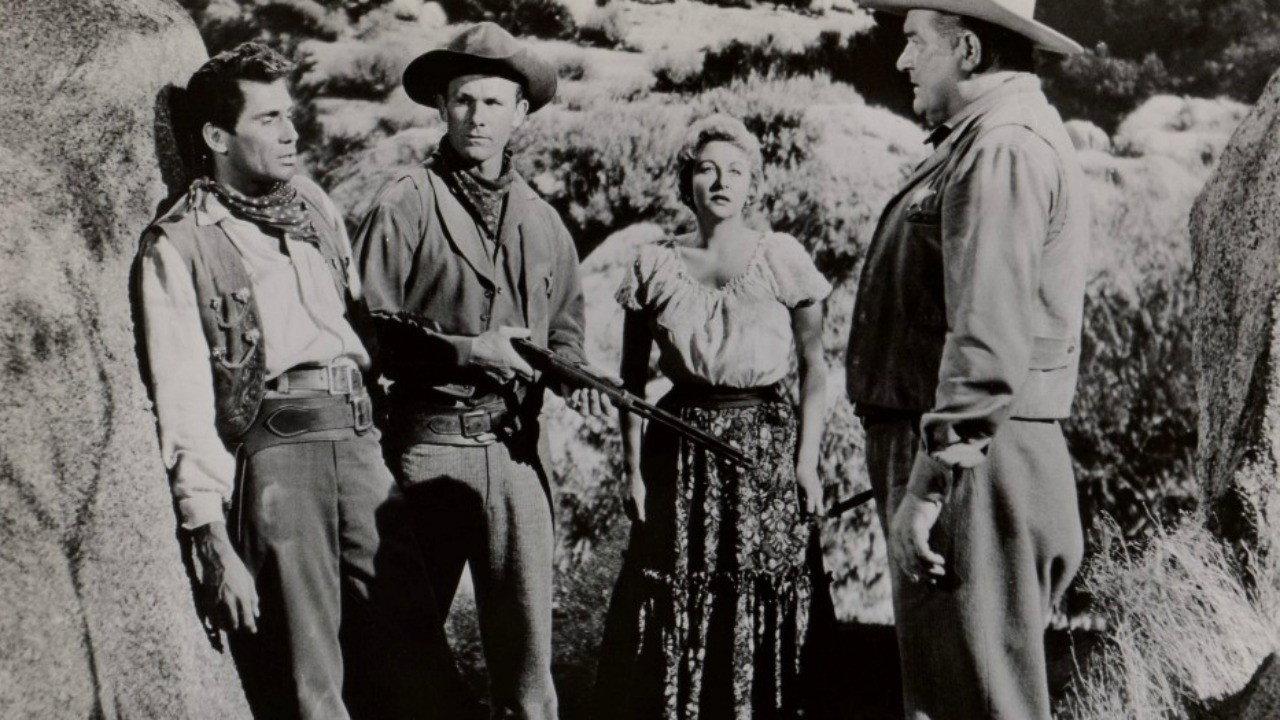 Gunfire at Indian Gap 1957 movie scene