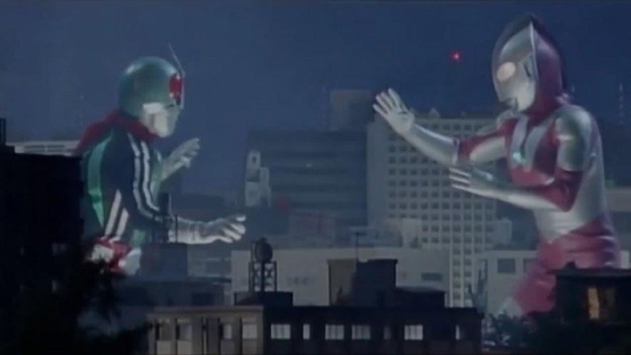 Ultraman vs. Kamen Rider 1993 movie scene