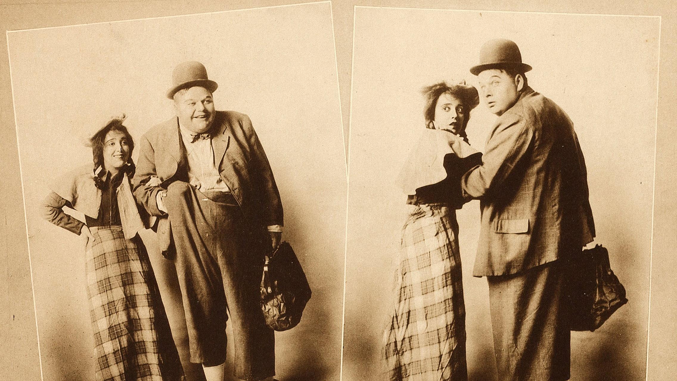 Fatty and Mabel Adrift 1916 movie scene