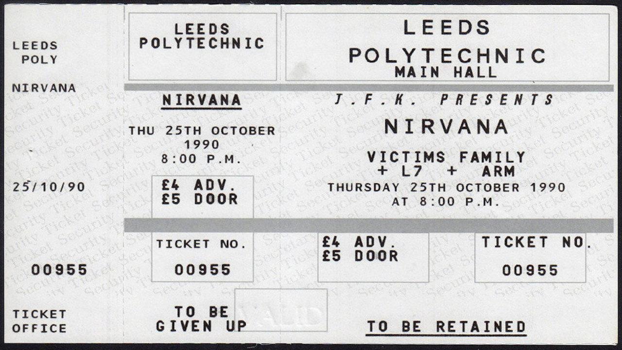 Nirvana - Live on Leeds Polytechnic, UK, 1990 1990 movie scene