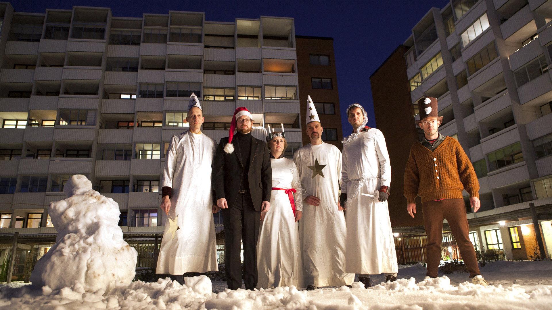 Music for One X-mas and Six Drummers 2011 movie scene