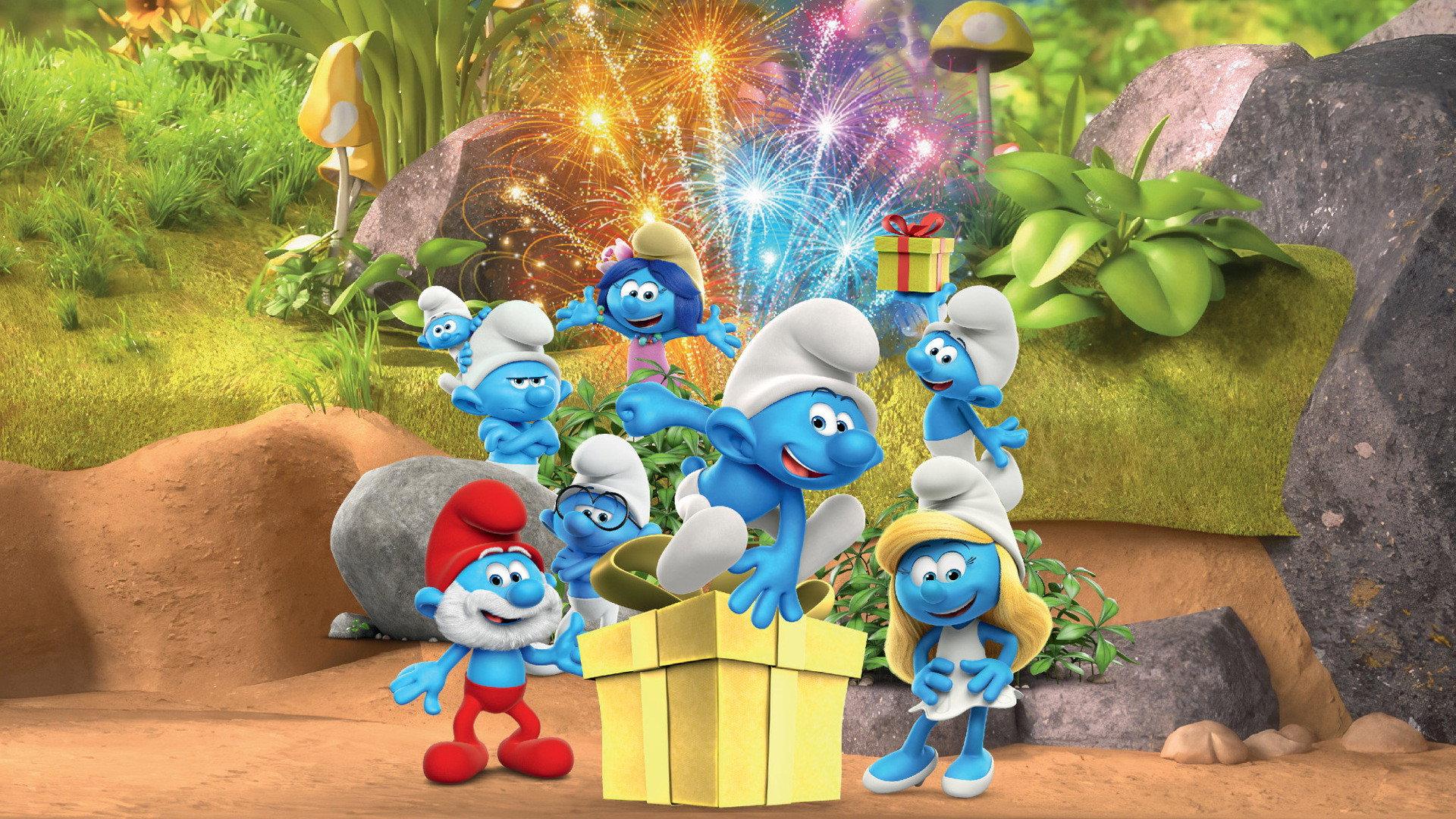 The Smurfs Party 2023 movie scene