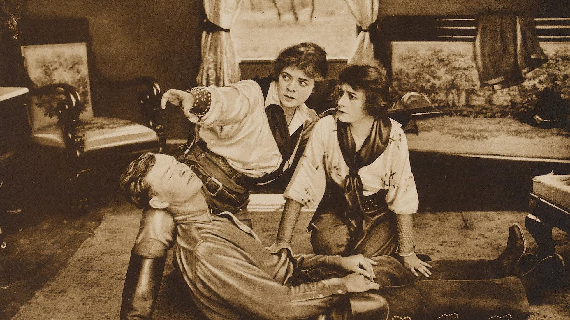 The Masked Rider 1919 movie scene