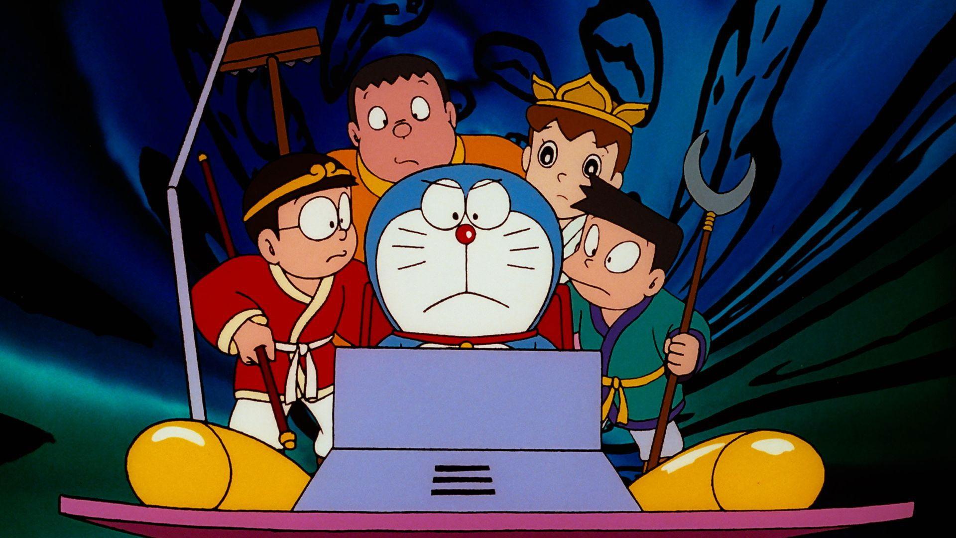 Doraemon: The Record of Nobita's Parallel Journey to the West 1988 movie scene