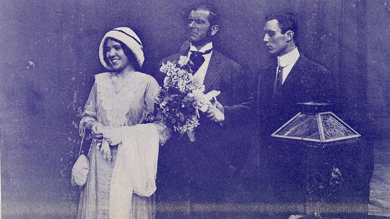 Betty Fools Dear Old Dad 1912 movie scene