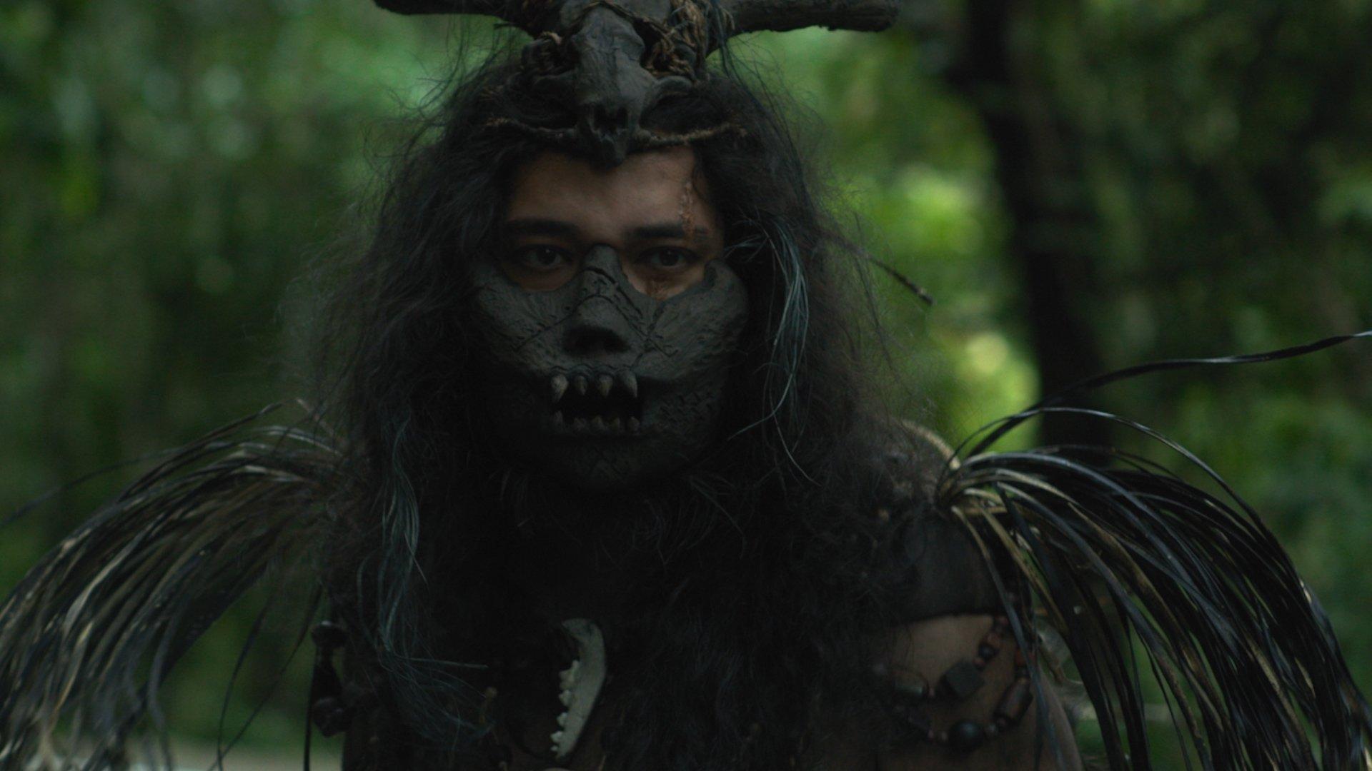 Woman in the Woods 2021 movie scene