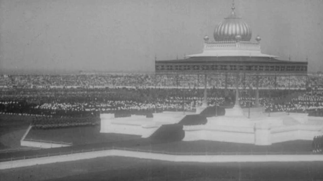 Delhi Durbar and Coronation 1912 movie scene