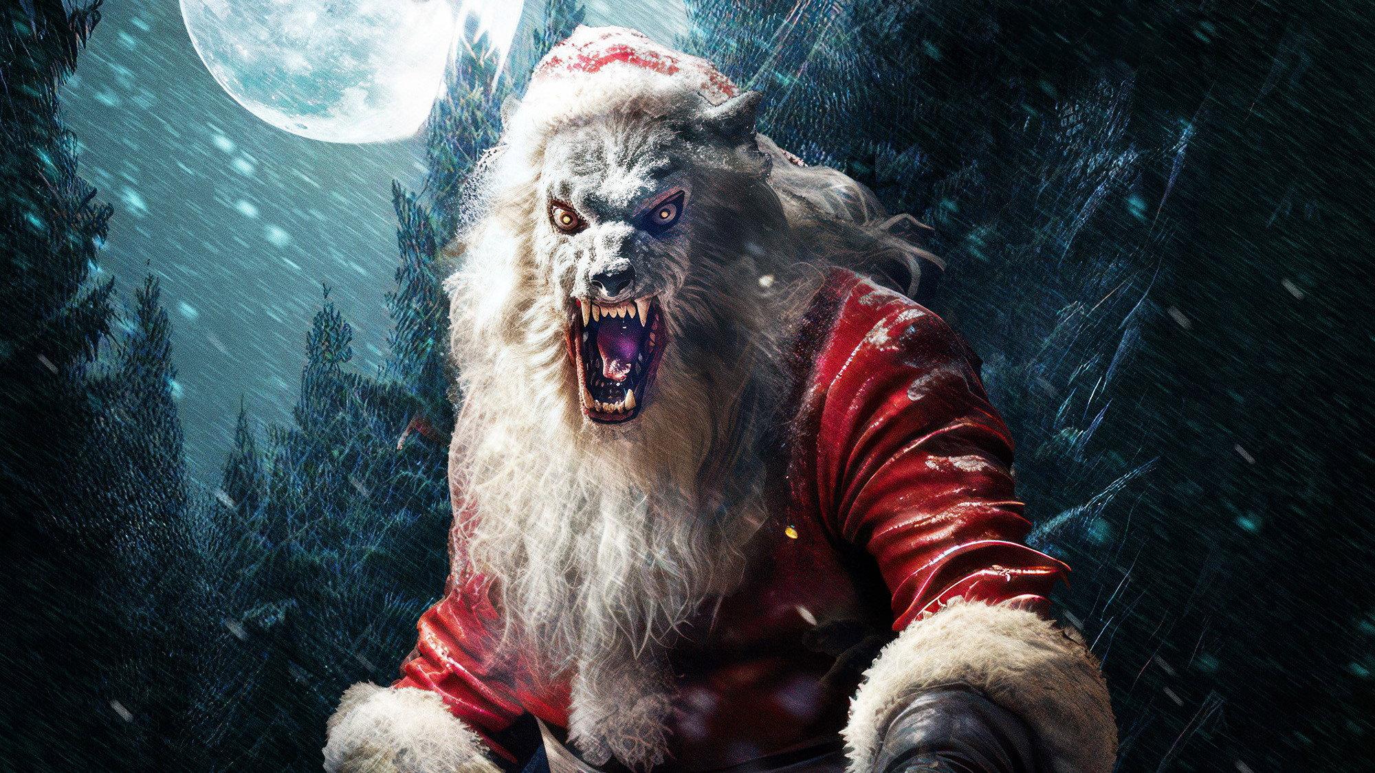 Werewolf Santa 2023 movie scene