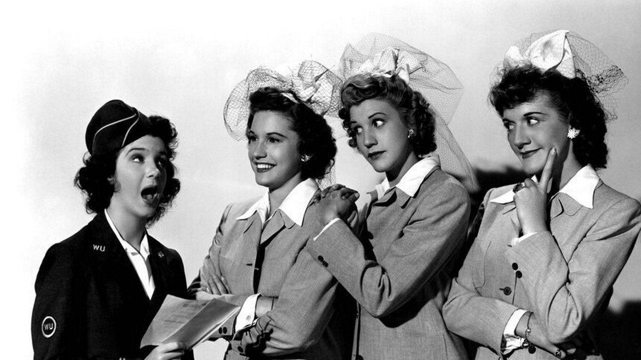 Give Out, Sisters 1942 movie scene