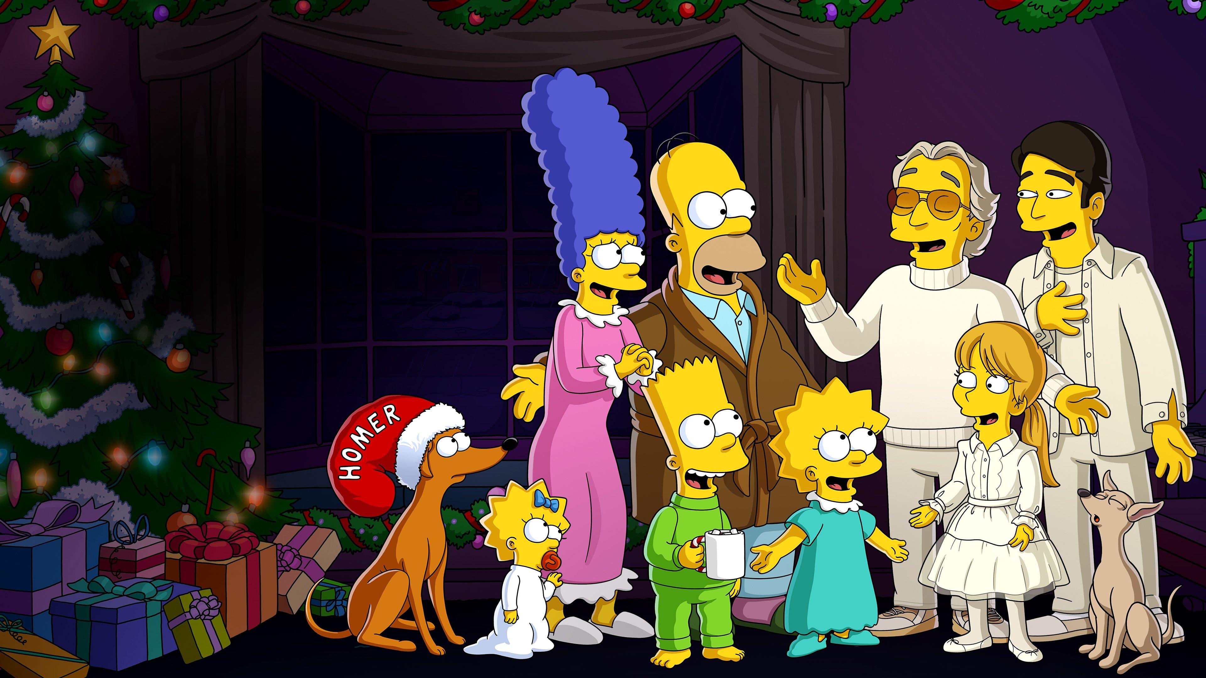The Simpsons Meet the Bocellis in "Feliz Navidad" 2022 movie scene