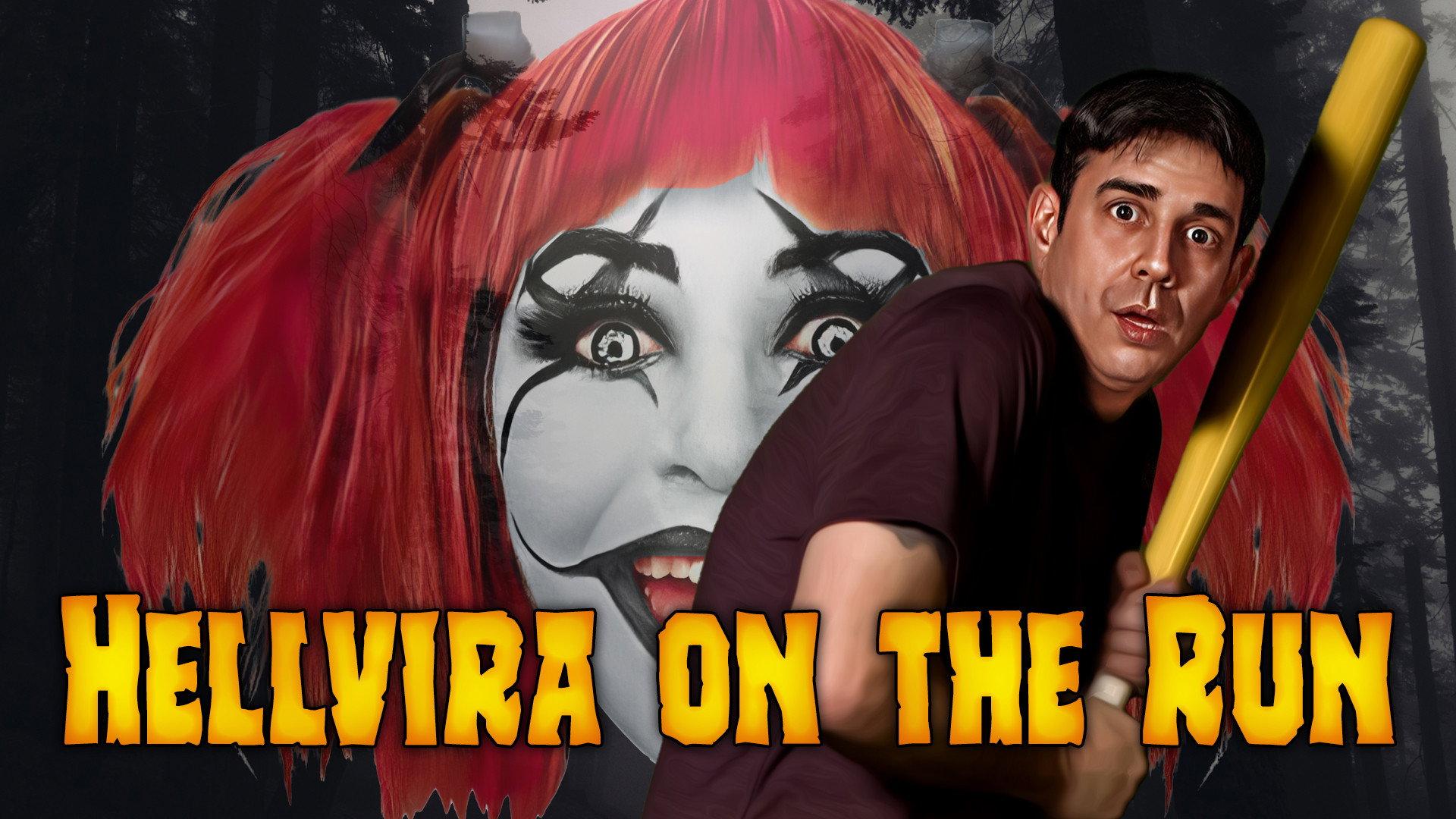 Hellvira on the run 2023 movie scene