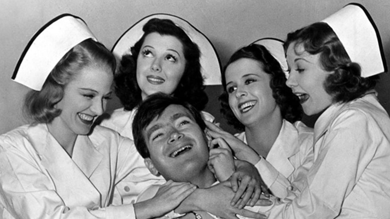 Four Girls in White 1939 movie scene