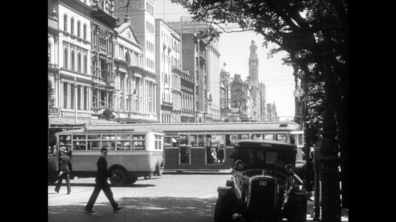 Melbourne Today 1931 movie scene