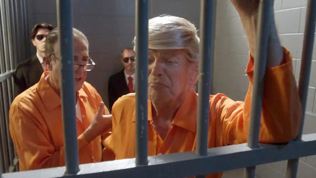 Prisoner Trump: The Don of Cell Block B 2024 movie scene