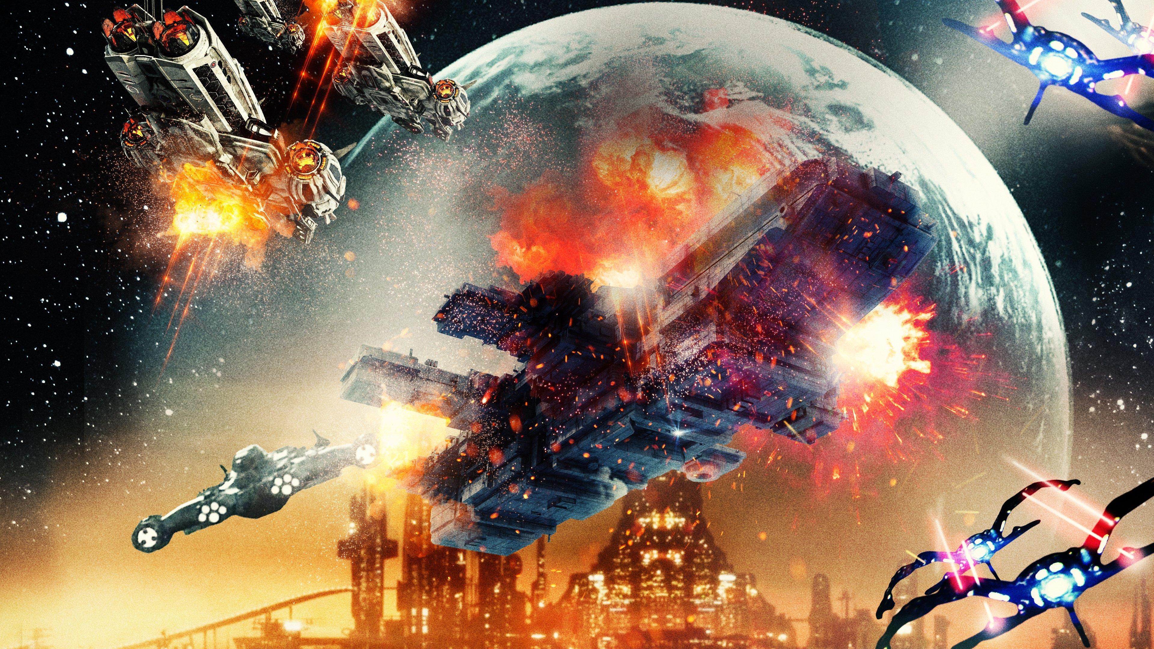 Battle in Space: The Armada Attacks 2021 movie scene