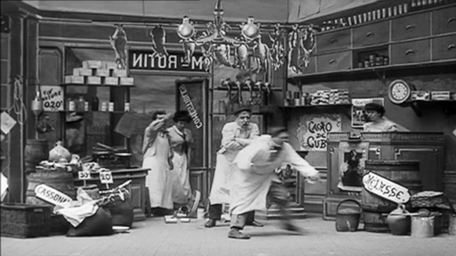 His First Job 1908 movie scene