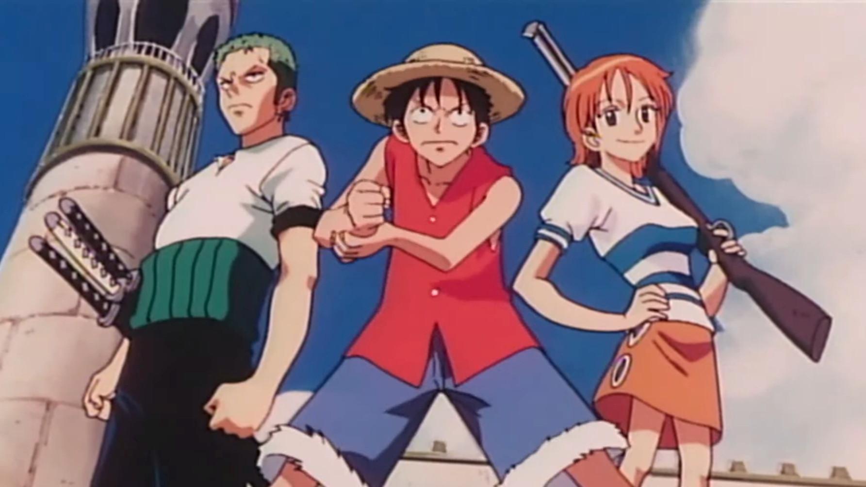 One Piece: Defeat the Pirate Ganzack! 1998 movie scene