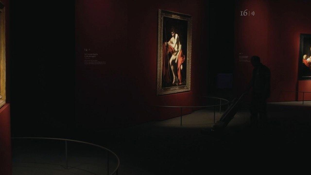 Dentro Caravaggio 2019 movie scene