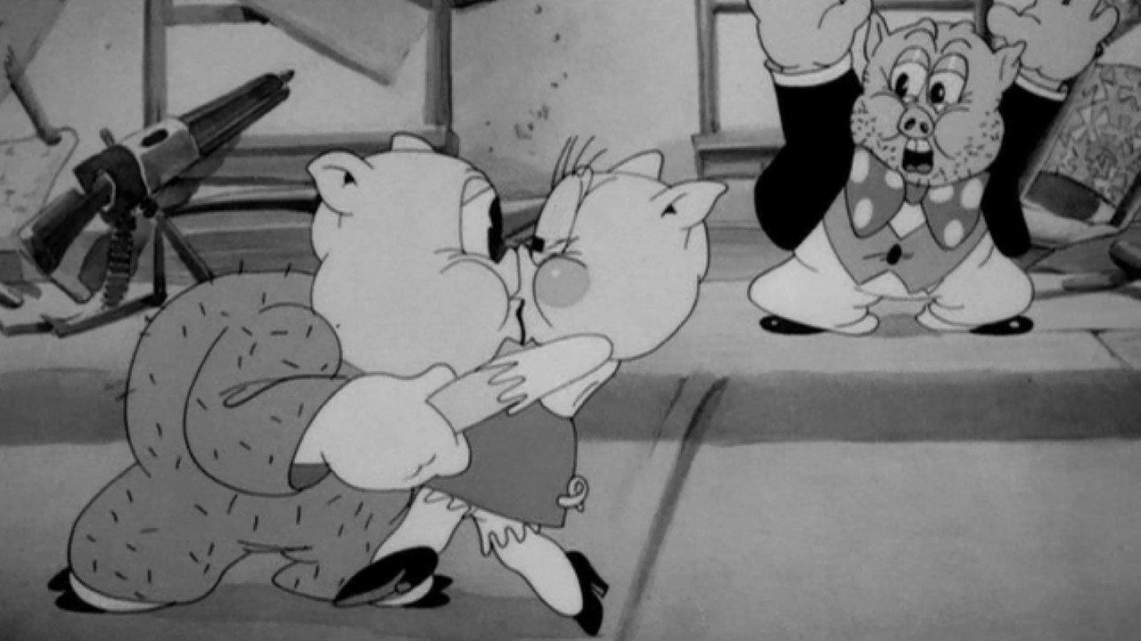 Porky's Double Trouble 1937 movie scene