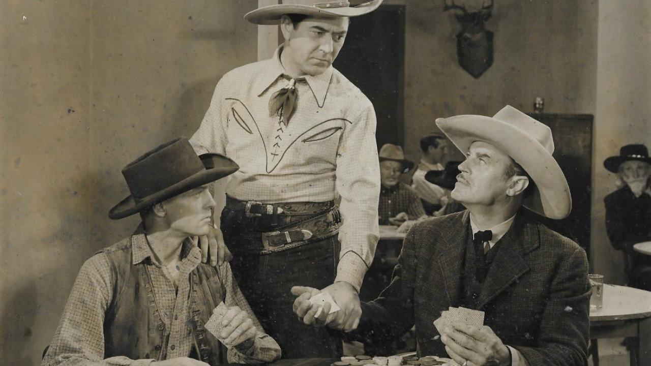 Outlaws of Stampede Pass 1943 movie scene
