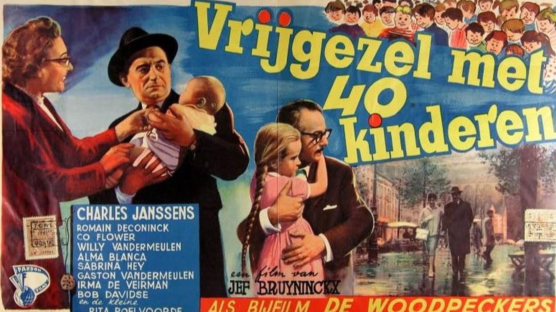 Bachelor with 40 children 1958 movie scene