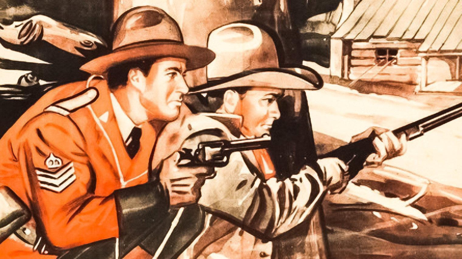North of the Rockies 1942 movie scene