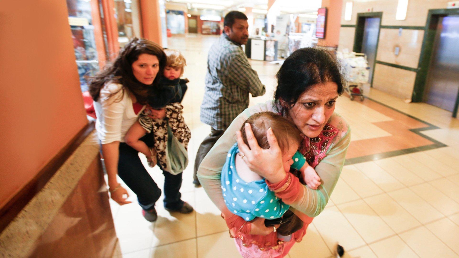 Terror at the Mall 2014 movie scene
