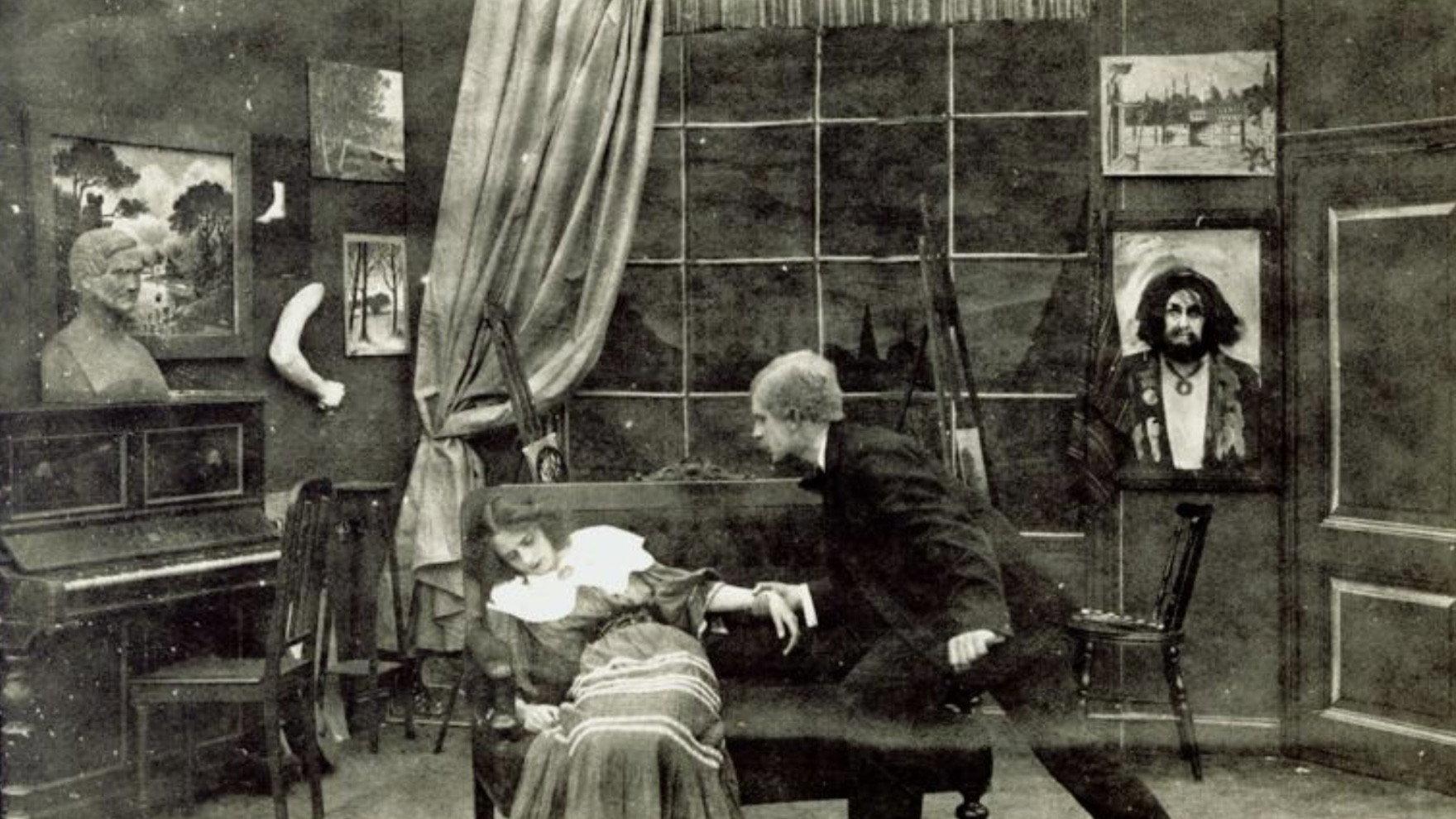 Trilby 1908 movie scene
