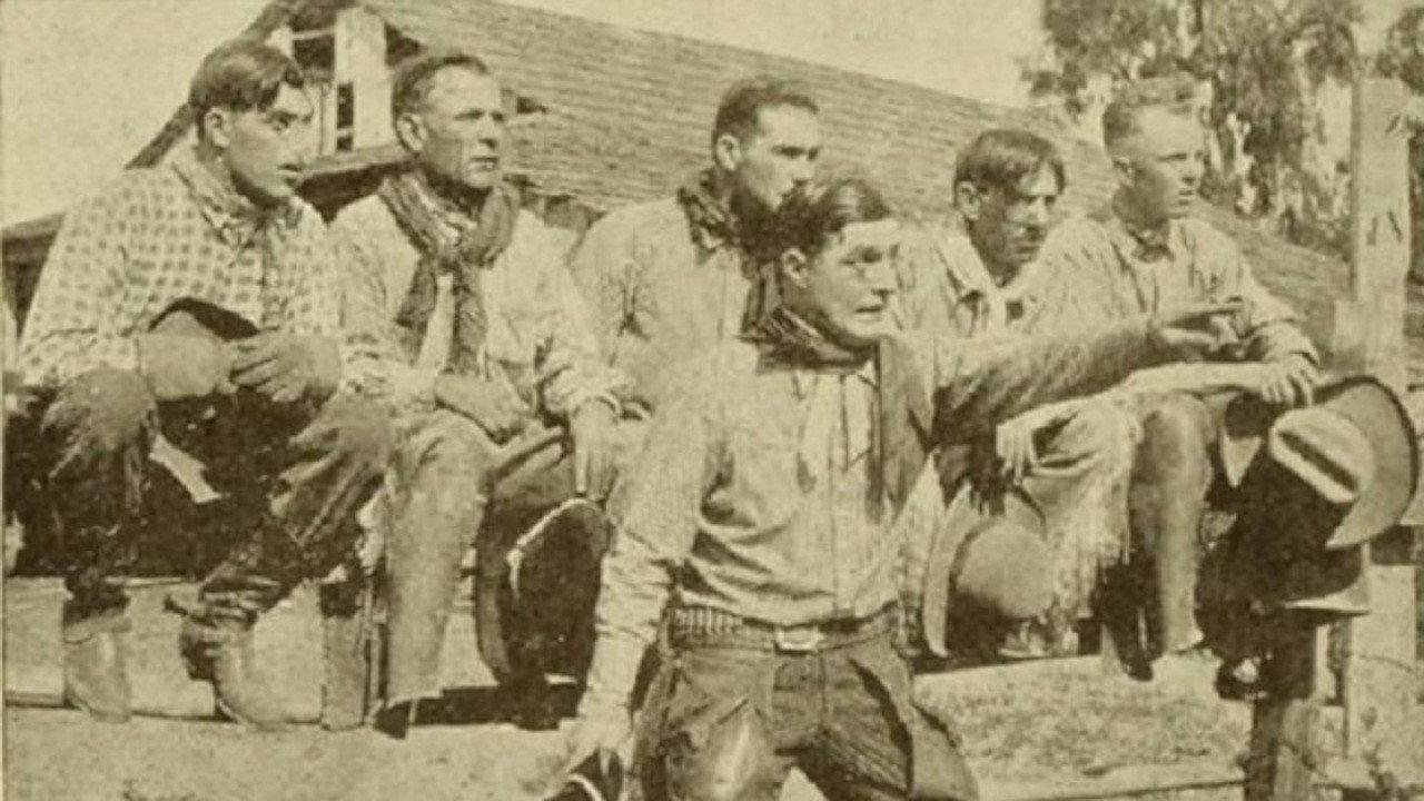 Starring in Western Stuff 1917 movie scene