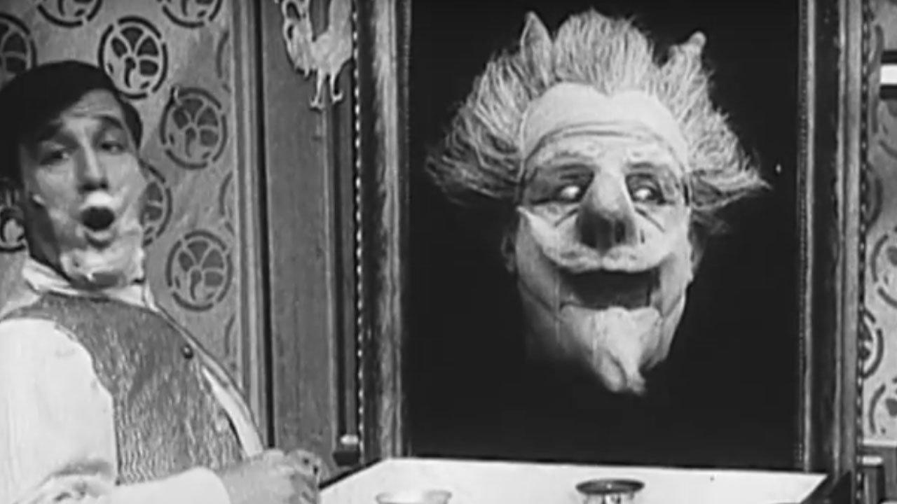 A Funny Shave 1905 movie scene