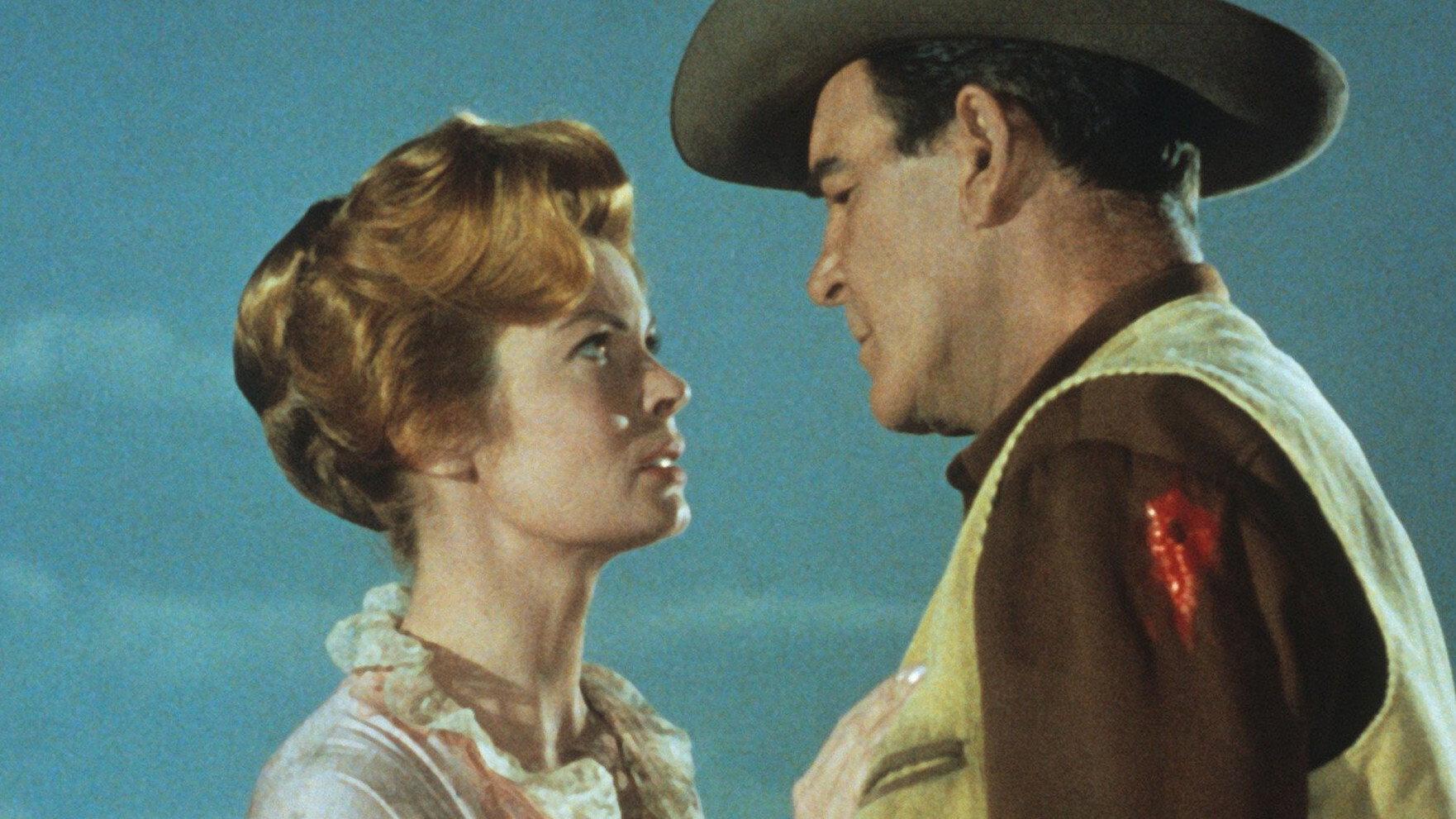 Gunfight at Black Horses Canyon 1961 movie scene