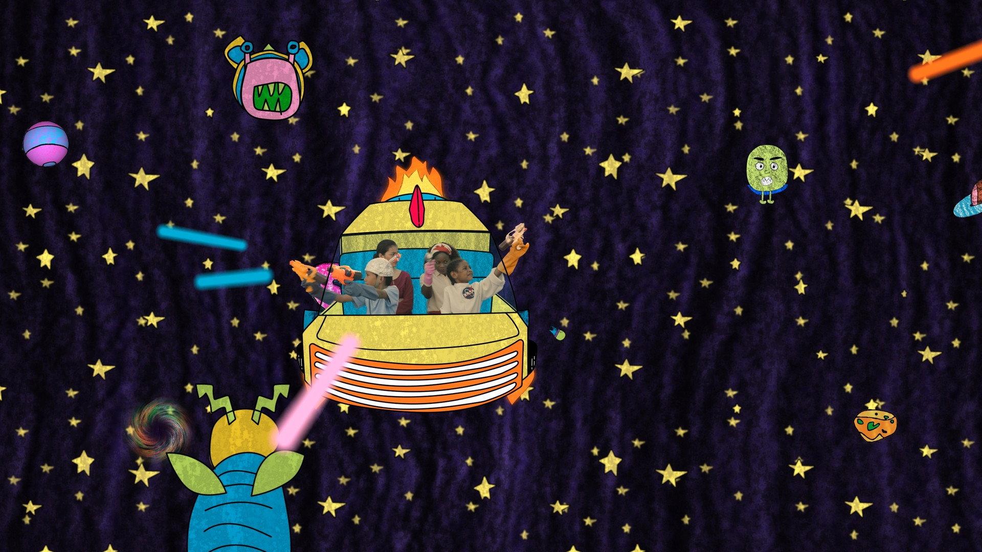 Somewhere in Space 2024 movie scene