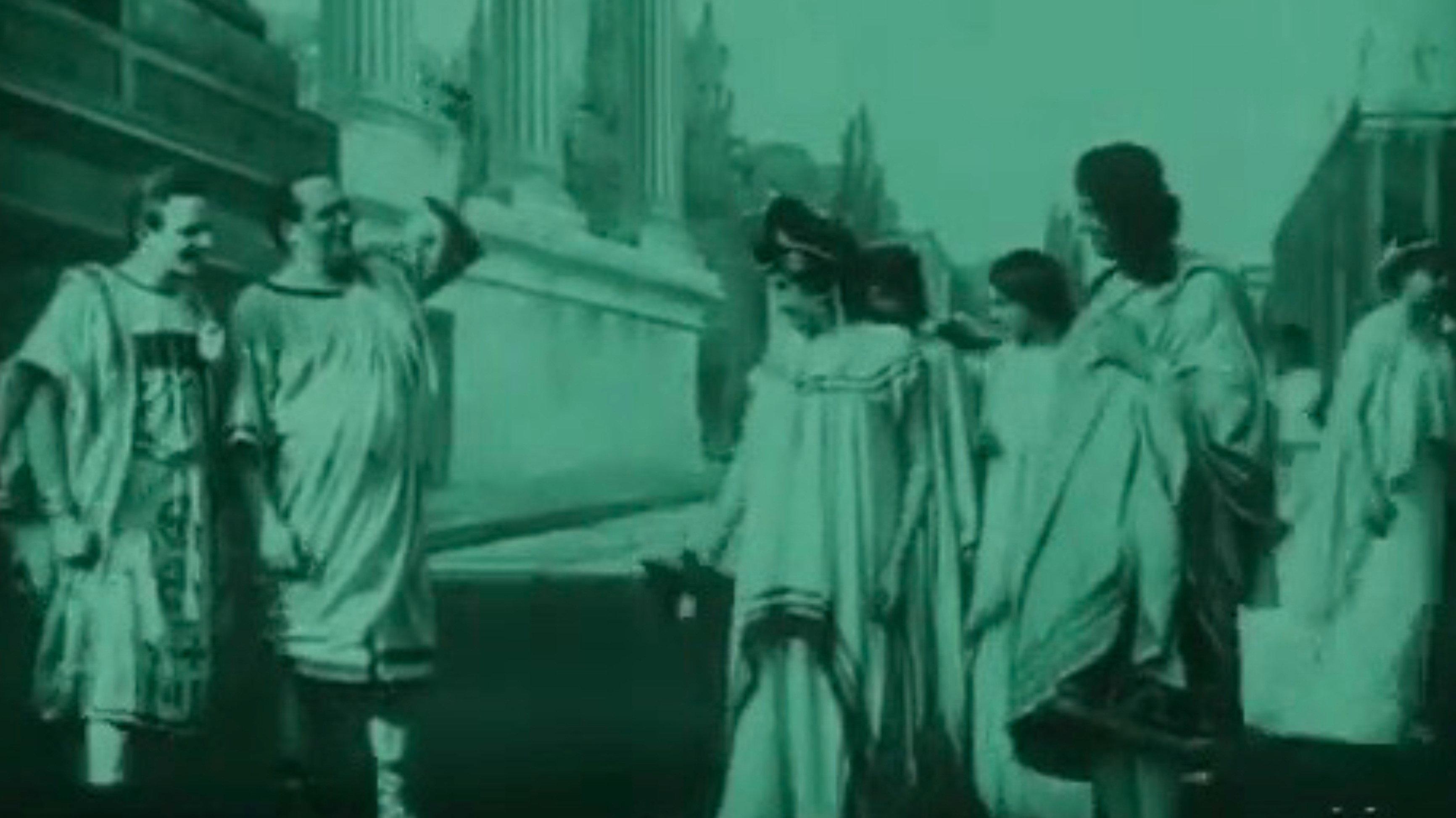 The Last Days of Pompeii 1908 movie scene