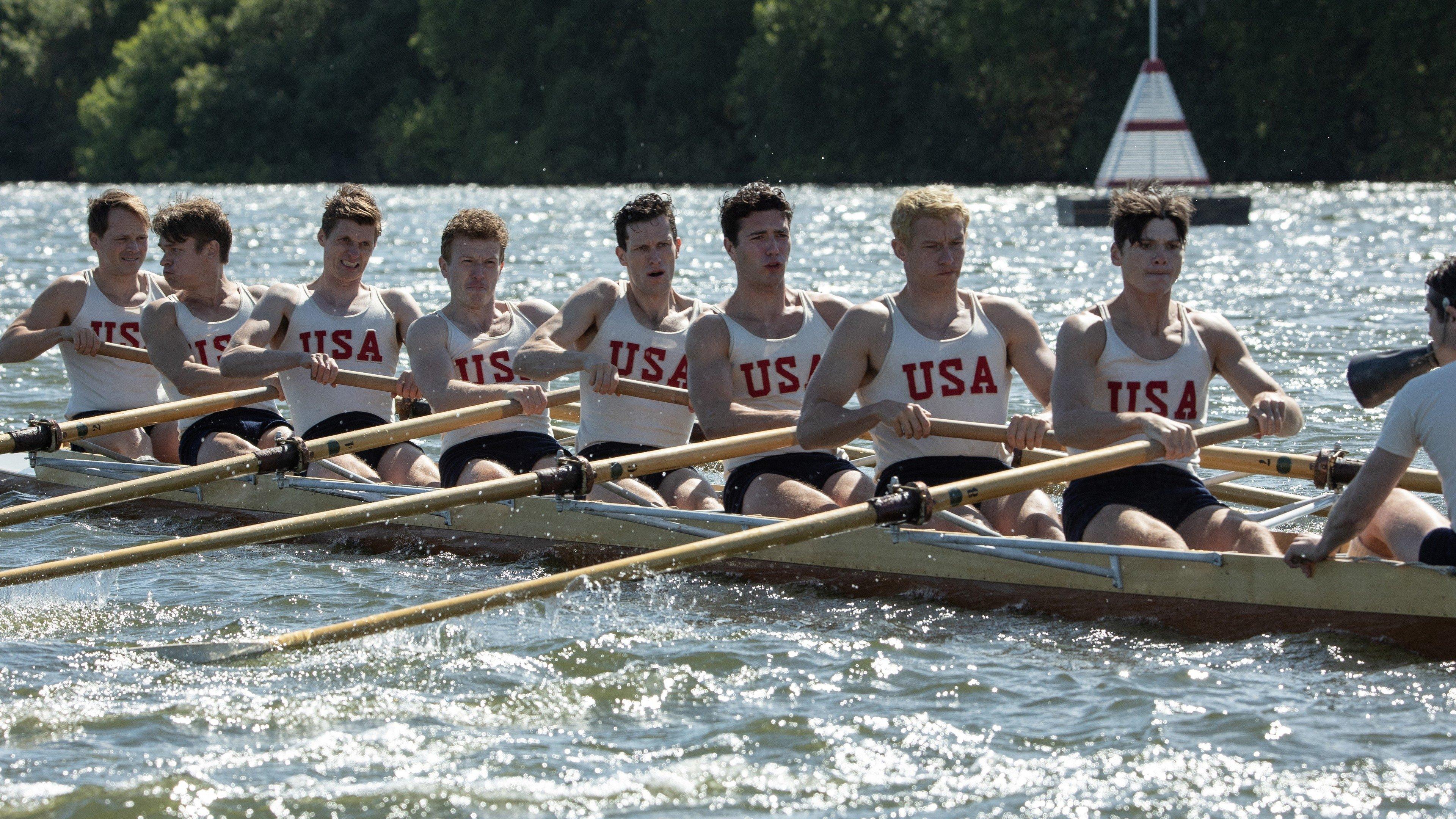The Boys in the Boat 2023 movie scene