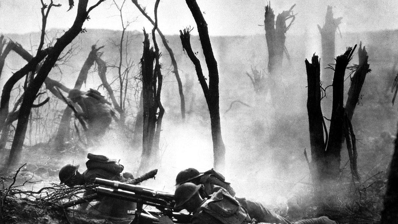 All Quiet on the Western Front 1930 movie scene