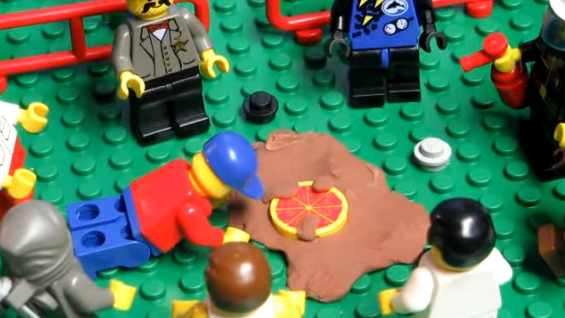 Lego Pizza Delivery 2009 movie scene