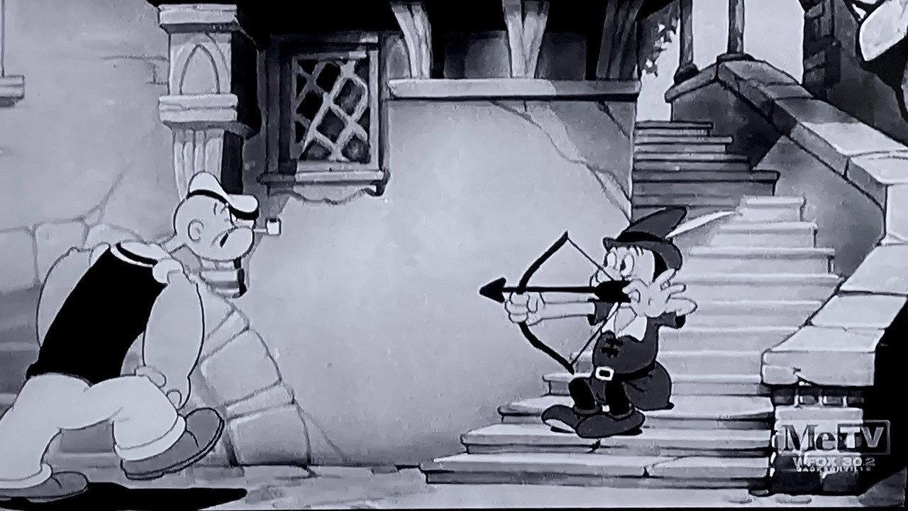 Popeye Meets William Tell 1940 movie scene