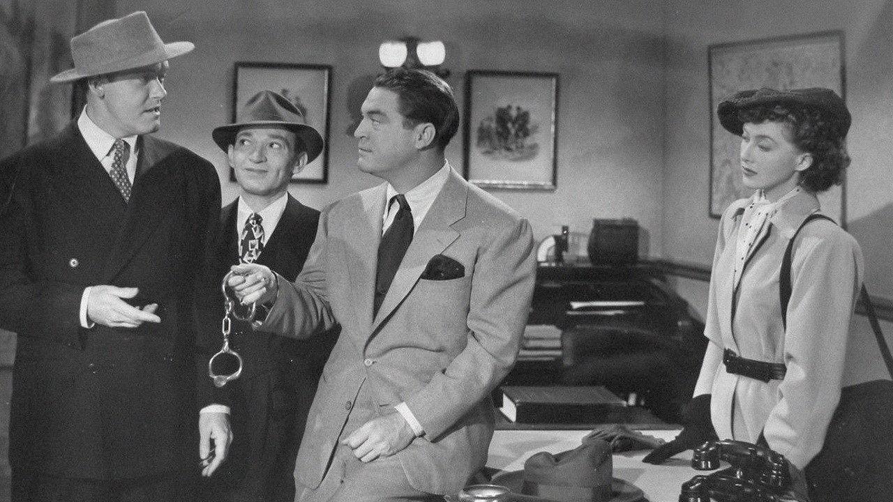 Trapped by Boston Blackie 1948 movie scene